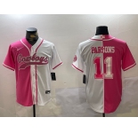Men's Dallas Cowboys #11 Micah Parsons 2024 Arctic white red Stitched Baseball Jersey