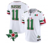 Men's Dallas Cowboys #11 Micah Parsons 2024 Mexico White F.U.S.E. Stitched Football Jersey