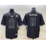Men's Dallas Cowboys #11 Micah Parsons Black With 1960 Patch Limited Stitched Football Jersey