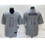 Men's Dallas Cowboys #11 Micah Parsons Grey Atmosphere Fashion 2022 Vapor Untouchable Stitched Nike Limited Jersey