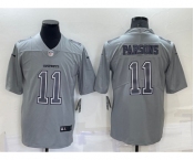 Men's Dallas Cowboys #11 Micah Parsons Grey Atmosphere Fashion 2022 Vapor Untouchable Stitched Nike Limited Jersey