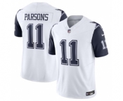 Men's Dallas Cowboys #11 Micah Parsons White 2023 F.U.S.E. Vapor Limited Stitched Football Jersey