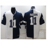 Men's Dallas Cowboys #11 Micah Parsons White-Blue Fashion Football Limited Jersey