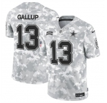 Men's Dallas Cowboys #13 Michael Gallup 2024 F.U.S.E Arctic Camo Salute To Service Limited Stitched Football Jersey