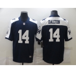 Men's Dallas Cowboys #14 Andy Dalton Nike Blue Throwback Vapor Untouchable Limited Player Football Jersey