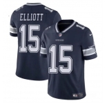Men's Dallas Cowboys #15 Ezekiel Elliott Navy Vapor Untouchable Limited Football Stitched Jersey