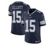 Men's Dallas Cowboys #15 Ezekiel Elliott Navy Vapor Untouchable Limited Football Stitched Jersey