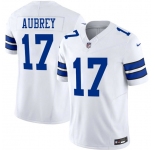 Men's Dallas Cowboys #17 Brandon Aubrey White 2025 F.U.S.E Vapor Untouchable Limited Football Stitched Jersey