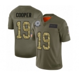 Men's Dallas Cowboys #19 Amari Cooper 2019 Olive Camo Salute to Service Limited Jersey