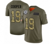 Men's Dallas Cowboys #19 Amari Cooper 2019 Olive Camo Salute to Service Limited Jersey
