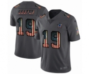 Men's Dallas Cowboys #19 Amari Cooper Limited Black USA Flag 2019 Salute To Service Football Jersey