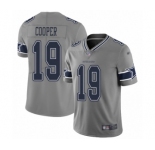 Men's Dallas Cowboys #19 Amari Cooper Limited Gray Inverted Legend Football Jersey