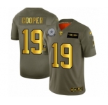Men's Dallas Cowboys #19 Amari Cooper Limited Olive Gold 2019 Salute to Service Football Jersey