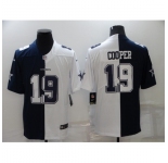 Men's Dallas Cowboys #19 Amari Cooper White-Blue Fashion Football Limited Jersey