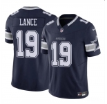 Men's Dallas Cowboys #19 Trey Lance Navy 2023 F.U.S.E Vapor Untouchable Limited Football Stitched Jersey