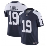 Men's Dallas Cowboys #19 Trey Lance Navy White Thanksgiving Vapor Untouchable Limited Football Stitched Jersey