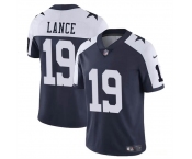 Men's Dallas Cowboys #19 Trey Lance Navy White Thanksgiving Vapor Untouchable Limited Football Stitched Jersey