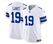 Men's Dallas Cowboys #19 Trey Lance White 2023 F.U.S.E Vapor Untouchable Limited Football Stitched Jersey