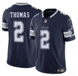 Men's Dallas Cowboys #2 Juanyeh Thomas Navy 2025 F.U.S.E. Vapor Untouchable Limited Football Stitched Jersey