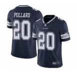 Men's Dallas Cowboys #20 Tony Pollard Navy Blue Team Color Vapor Untouchable Limited Player Football Jersey