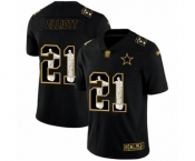Men's Dallas Cowboys #21 Ezekiel Elliott Black Jesus Faith Limited Football Jersey