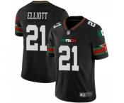 Men's Dallas Cowboys #21 Ezekiel Elliott Black Mexico Vapor Limited Stitched Football Jersey