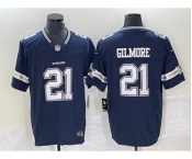 Men's Dallas Cowboys #21 Ezekiel Elliott Navy Blue 2023 FUSE Vapor Untouchable Stitched Jersey