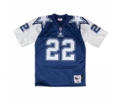 Men's Dallas Cowboys #22 Emmitt Smith 1995 Throwback Stitched Football Jersey