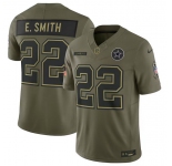 Men's Dallas Cowboys #22 Emmitt Smith Olive 2025 Salute to Service Limited Football Stitched Jersey