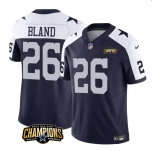 Men's Dallas Cowboys #26 DaRon Bland Navy White 2023 F.U.S.E. NFC East Champions Patch Football Stitched Jersey