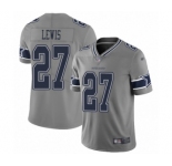 Men's Dallas Cowboys #27 Jourdan Lewis Limited Gray Inverted Legend Football Jersey