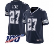 Men's Dallas Cowboys #27 Jourdan Lewis Navy Blue Team Color Vapor Untouchable Limited Player 100th Season Football Jersey