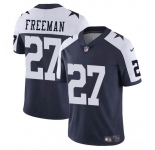 Men's Dallas Cowboys #27 Royce Freeman Navy White Thnaksgiving Vapor Untouchable Limited Stitched Football Jersey