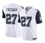 Men's Dallas Cowboys #27 Royce Freeman White 2023 F.U.S.E Color Rush Limited Football Stitched Jersey