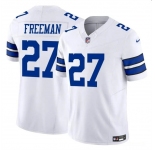 Men's Dallas Cowboys #27 Royce Freeman White 2023 F.U.S.E Vapor Limited Football Stitched Jersey