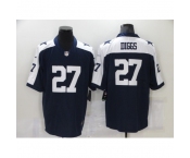 Men's Dallas Cowboys #27 Trevon Diggs Blue Throwback Limited Stitched Football Jersey