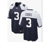 Men's Dallas Cowboys #3 Brandin Cooks Navy Navy Thanksgiving Limited Football Stitched Jersey