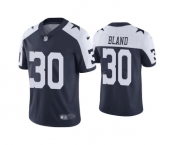 Men's Dallas Cowboys #30 DaRon Bland Navy Thanksgiving Vapor Limited Stitched Jersey