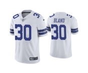Men's Dallas Cowboys #30 DaRon Bland White Vapor Limited Stitched Jersey