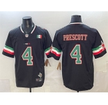 Men's Dallas Cowboys #4 Dak Prescott 2024 Mexico Black F.U.S.E. Stitched Football Jersey