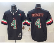 Men's Dallas Cowboys #4 Dak Prescott 2024 Mexico Black F.U.S.E. Stitched Football Jersey