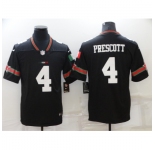 Men's Dallas Cowboys #4 Dak Prescott Black Mexico Limited Player Jersey