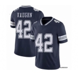 Men's Dallas Cowboys #42 Deuce Vaughn Navy Vapor Limited Stitched Jersey