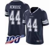 Men's Dallas Cowboys #44 Robert Newhouse Navy Blue Team Color Vapor Untouchable Limited Player 100th Season Football Jersey