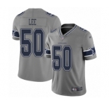 Men's Dallas Cowboys #50 Sean Lee Limited Gray Inverted Legend Football Jersey