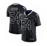 Men's Dallas Cowboys #54 Jaylon Smith Limited Lights Out Black Rush Football Jersey