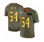 Men's Dallas Cowboys #54 Jaylon Smith Limited Olive Gold 2019 Salute to Service Football Jersey