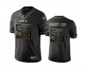 Men's Dallas Cowboys #55 Leighton Vander Esch Black Golden Edition Limited Player Football Jersey
