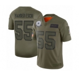 Men's Dallas Cowboys #55 Leighton Vander Esch Limited Camo 2019 Salute to Service Football Jersey