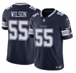 Men's Dallas Cowboys #55 Logan Wilson Navy 2025 F.U.S.E Vapor Untouchable Limited Football Stitched Jersey